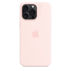 Apple iPhone 15 Pro Max szilikon tok MagSafe-zárral - világos rózsaszín