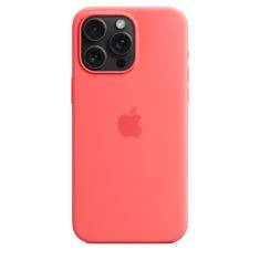 Apple iPhone 15 Pro Max szilikon tok MagSafe-zárral - Guava