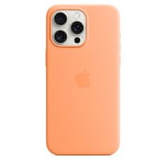 Apple iPhone 15 Pro Max szilikon tok MagSafe-vel - narancssárga Sorbet