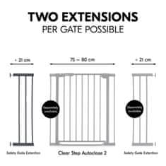 Safety Gate Extension 21 cm, Dark Grey​