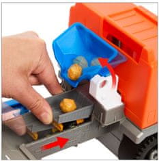 Matchbox Építőipari teherautó kotróval és tartozékokkal HPD64