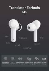 Anobic Elektronikus fordító--fülhallgató vezeték nélküli EarBuds M6 