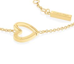 Calvin Klein Gyengéd aranyozott karkötő szívvel Minimalist Hearts 35000388