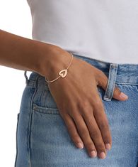 Calvin Klein Gyengéd bronz karkötő szívvel Minimalist Hearts 35000389