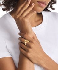 Calvin Klein Romantikus aranyozott gyűrű Heart 35000438 (Kerület 54 mm)