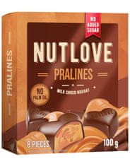 AllNutrition NUTLOVE Pralines 100 g, tejcsokoládé-nugát