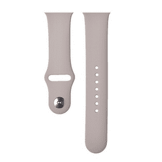 Devia Apple Watch 1-6, SE (42 / 44 mm) / Watch 7-8 (45 mm) / Watch Ultra (49 mm), szilikon pótszíj, állítható, Delux Sport, szürke (RS139937)
