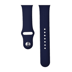 Devia Apple Watch 1-6, SE (42 / 44 mm) / Watch 7-8 (45 mm) / Watch Ultra (49 mm), szilikon pótszíj, állítható, Delux Sport, kék