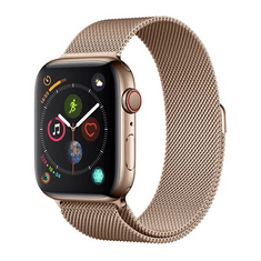 Devia Apple Watch 1-6, SE (38 / 40 mm), fém pótszíj, milánói stílus, mágnes zárral, Elegant, arany (RS122126)