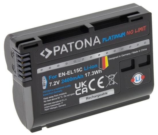 PATONA akkumulátor Nikon EN-EL15C 2400mAh Li-Ion Platinum 2400mAh Nikonhoz