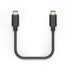 Hama kábel USB-C 2.0 C típusú C villa - C villa, 1,5 m, fekete