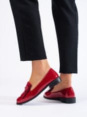 Amiatex Női félcipő 103195 + Nőin zokni Gatta Calzino Strech, piros árnyalat, 36
