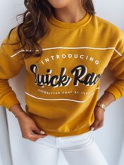 Dstreet Női kapucnis pulóver Race sárga XL