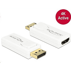 DELOCK 65580 DisplayPort apa -> HDMI anya adapter 4K fehér (65580)