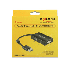 DELOCK 62656 DisplayPort apa -> VGA / HDMI / DVI adapter (62656)