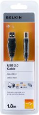 USB 2.0 kábel A-B, szabványos sorozat, 1,8 m