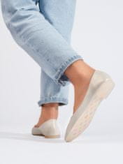 Amiatex Női balerina cipő 103266 + Nőin zokni Gatta Calzino Strech, bézs és barna árnyalat, 36