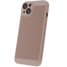 TokShop Apple iPhone 12 Pro, Műanyag hátlap védőtok, légáteresztő, lyukacsos minta, Breezy, rózsaszín (138840)