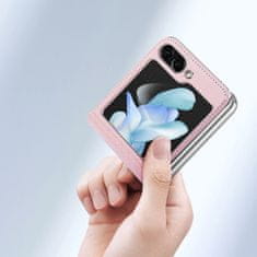 Dux Ducis Bril könyv tok Samsung Galaxy Z Flip 5 5G, rózsaszín