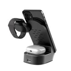 Kaku KSC-778 vezeték nélküli töltő mobil / Apple Watch / Airpods 15W, fekete