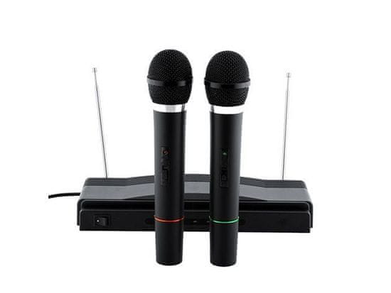 MeryStyle Vezeték nélküli mikrofon szett - Karaokéhoz, beszédekhez 2 db/mikrofonnal +vevőegység