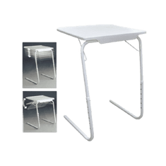 MeryStyle Hordozható összecsukható asztal - Fehér színben