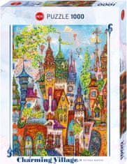 Heye Puzzle Charming Village: Vörös ívek 1000 db