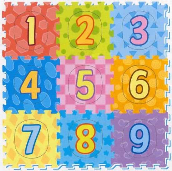 Wiky SUN TA TOYS Hab puzzle Színes számok (29x29)