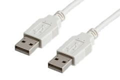Value USB 2.0 A-A 4,5 m-es kábel, fehér/szürke