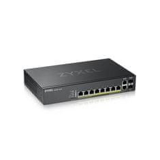 Zyxel GS2220-10HP,EU régió,8 portos GbE L2 PoE switch GbE Uplinkkel (1 év NCC Pro csomag licenc csomagban)