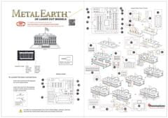 Metal Earth Fém Föld 3D fém modell Fehér Ház/Fehér Ház