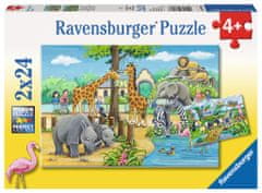 Ravensburger Üdvözöljük az állatkertben Puzzle 2x24 darab