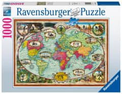 Ravensburger Puzzle - Kerékpárral a világ körül 1000 darab