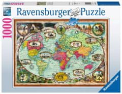 Ravensburger Puzzle - Kerékpárral a világ körül 1000 darab