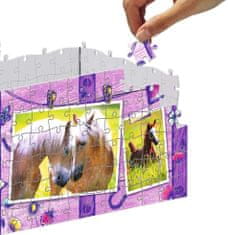 Ravensburger Puzzle 3D tárolódoboz fedeles lóval/216 darab