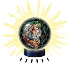 Ravensburger 3D tigris világító puzzle golyó 72 darab