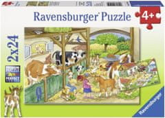 Ravensburger Farm Day Puzzle 2x24 darab