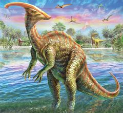 Dinoszaurusz puzzle: Parasaurolophus 60 darab