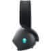 Alienware DELL AW720H/ Dual-Mode vezeték nélküli játék headset/ vezeték nélküli headset mikrofonnal/ fekete