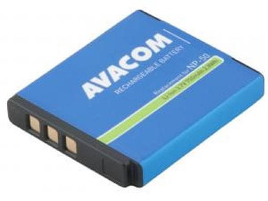 Avacom Fujifilm NP-50 Li-Ion 3.7V 750mAh 2.8Wh csere akkumulátor Fujifilm NP-50 Li-Ion 3.7V 750mAh 2.8Wh