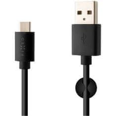 FIXED USB/USB-C kábel, USB 2.0, 2m, fekete