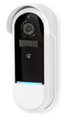 Nedis Wi-Fi intelligens ajtó videótelefon/ 1920x1080/ 2Mpix/ IP54/ transzformátor/ mozgásérzékelő/ éjjellátó/ fehér színű