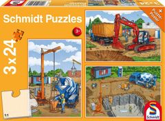 Schmidt Puzzle Az építkezésen 3x24 darab