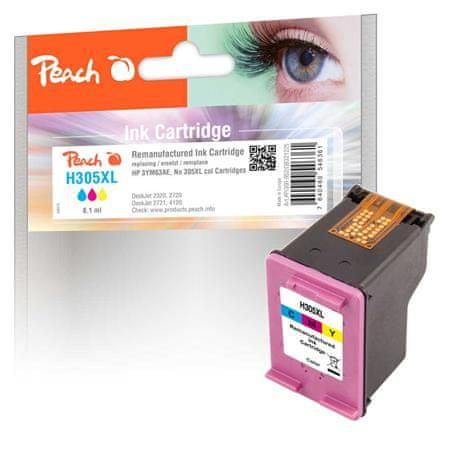 Peach kompatibilis patron HP No 305XL, színes