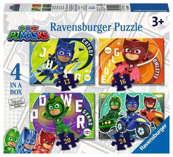 Ravensburger Puzzle pizsama: into Action 4in1 (12, 16, 20, 24 darab)