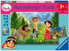 Ravensburger Puzzle Heidi: Közös időtöltés a hegyekben 2x12 db