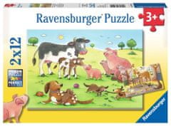 Ravensburger Állatfarm puzzle 2x12 db