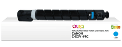 Armor OWA toner kompatibilis a Canon C-EXV49C, 19000st, kék/cyan festékkel