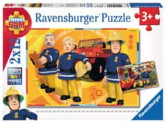 Ravensburger Puzzle Tűzoltó Sam akcióban 2x12 darab