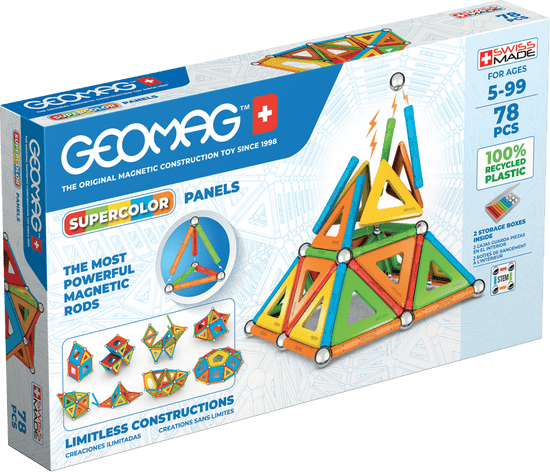 Geomag Supercolor panelek 78 darab